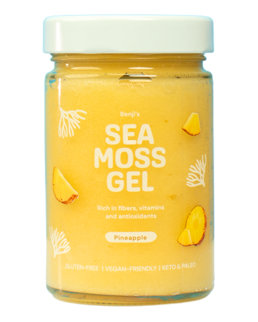 Benjis Sea Moss Gel med ananas, 327 ml