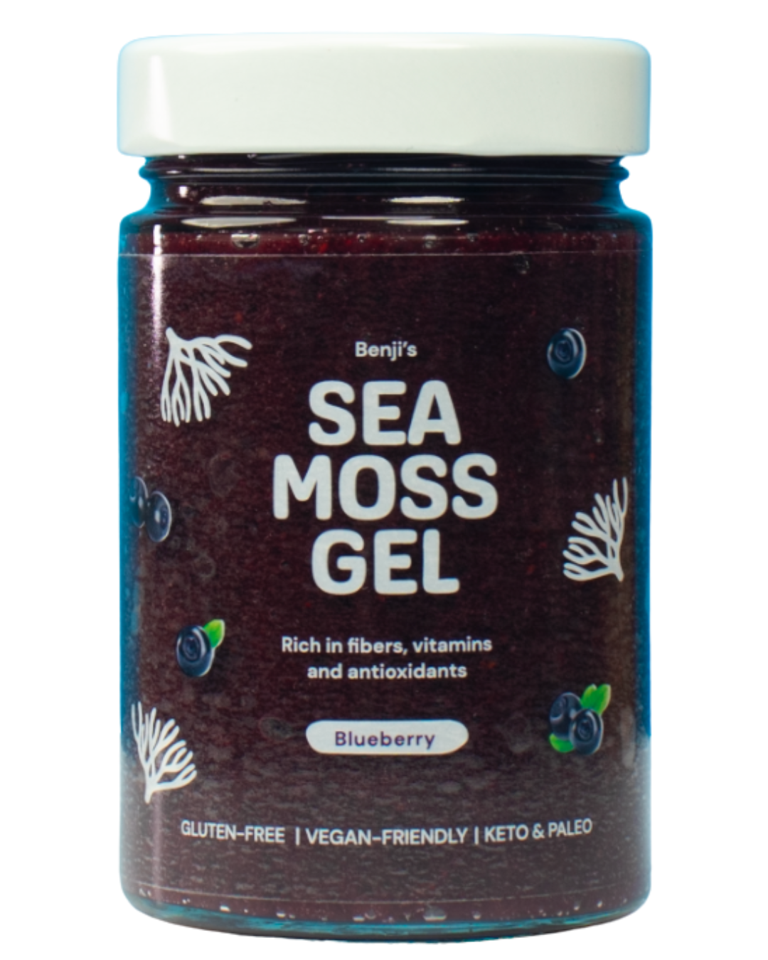 Benjis Sea Moss Gel med blåbær, 327 ml