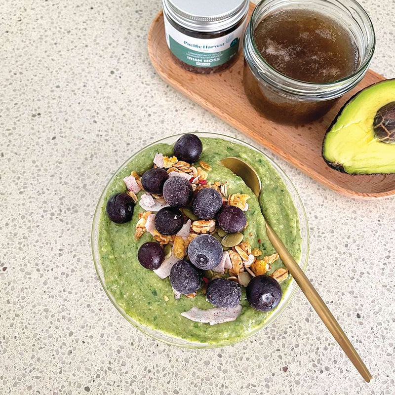 Grøn bowl med sea moss